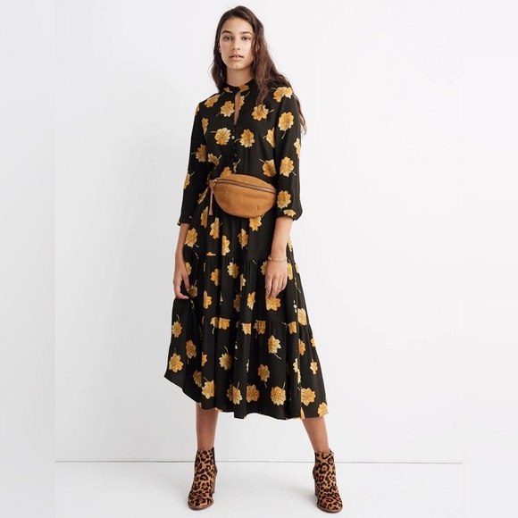 Madewell Dresses & Skirts - Madewell• Button-Front Tier Dress in Fall Flowers